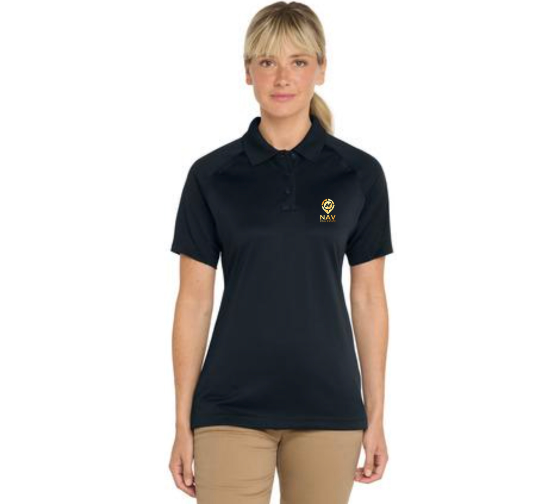 Women's Black Polo